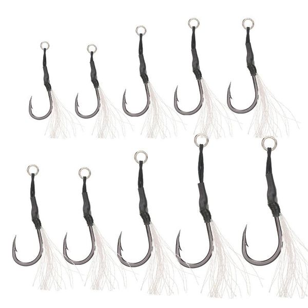 

fishing hooks 5pcs/lot hook strong big single with rope and barbed sharp barbs lead fish fising tackle