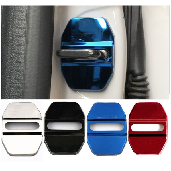 

4pcs stainless steel car door striker cover lock buckle cap for mercedes-benz