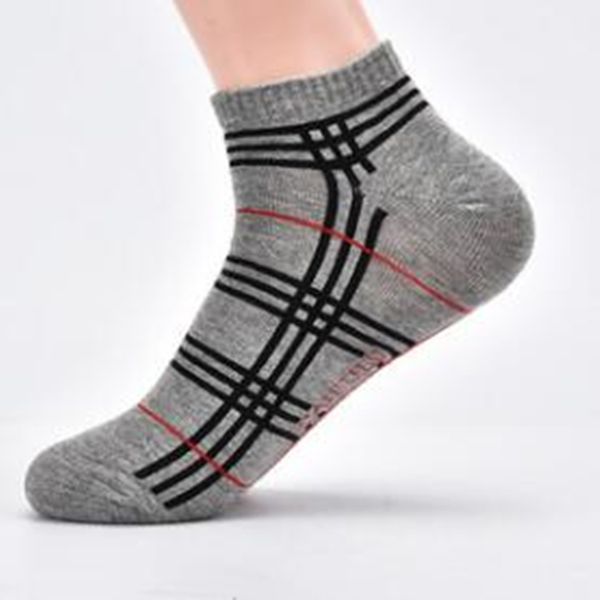 

154men's cotton socks medium stockings sports spring and summer thin air tight, Black