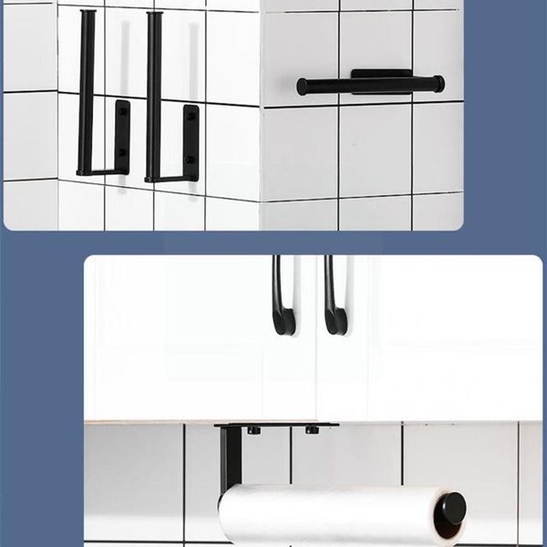 

toilet paper holders kitchen punch-roll holder towel hanger rack organizer rag shelf hanging bar cabinet a2x4