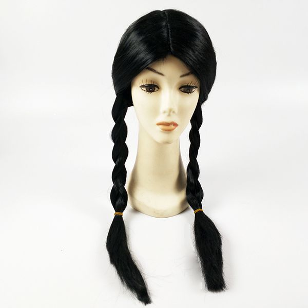 

masquerade double wig children's ball cos indian twist braid, Black