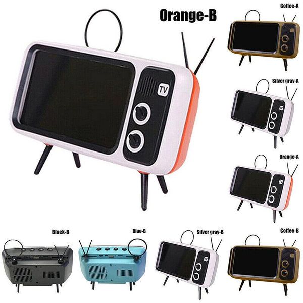 

cell phone mounts & holders portable vintage wireless speaker holder bracket retro mini audio tv stand for android