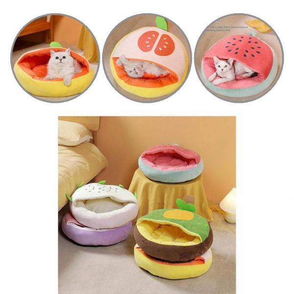 

kennels & pens thickening easy cleaning puppy winter sleeping nest semi-enclosed dog bed anti-skid supplies