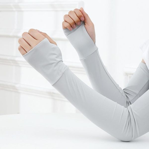 

elbow & knee pads arm sun sleeves protection cover up long cooling for outdoor activities supplies too789, Black;gray