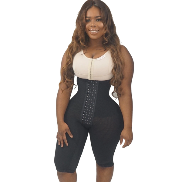 

women's shapers body shaper colombian reductive girdles corset shapewear bodysuit post liposuction slimming underwear waist trainer, Black;white