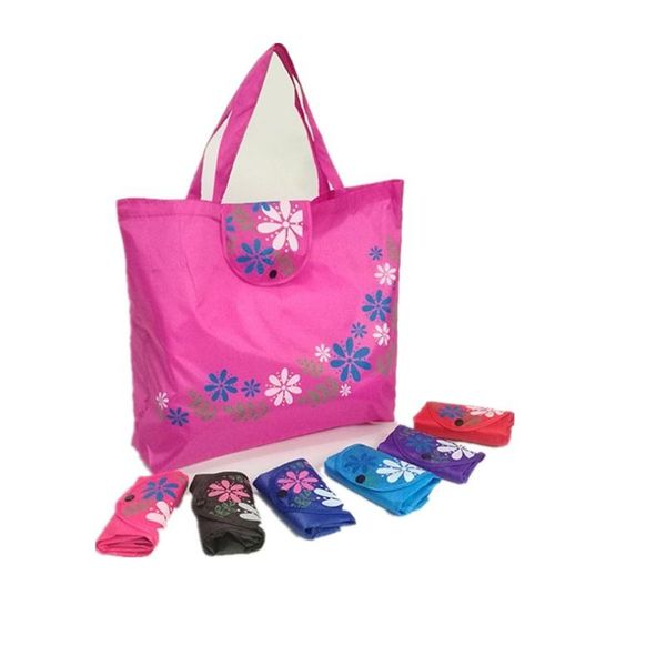 

shopping bags 3pcs/lot fashion folding bag 210d oxford portable handbag 45x38mm