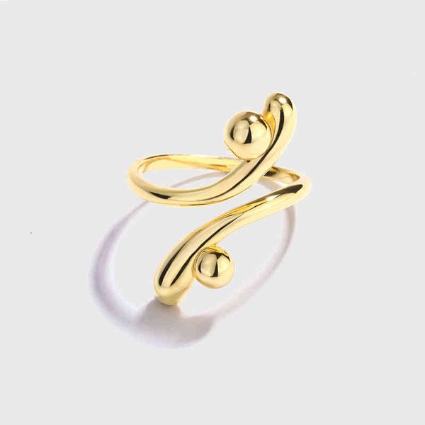 

band rings sterling silver s925 korean ins simple geometric irregular cold feng shui drop smooth temperament versatile