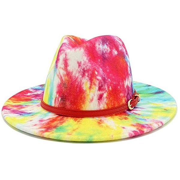 

wide brim hats men women colorful belt hat panama felt fedoras artificial wool british style jazz cap, Blue;gray