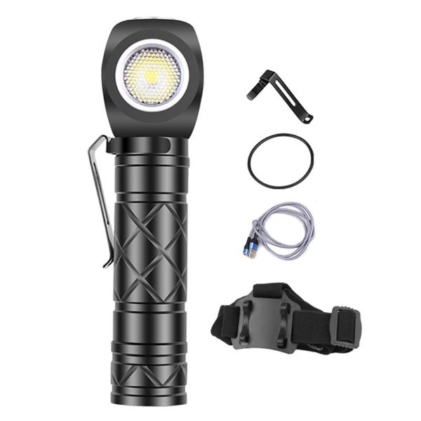 

headlamps led portable 800lm headlight with magnetic tail power display multifunctional headlamp for outdoor work light