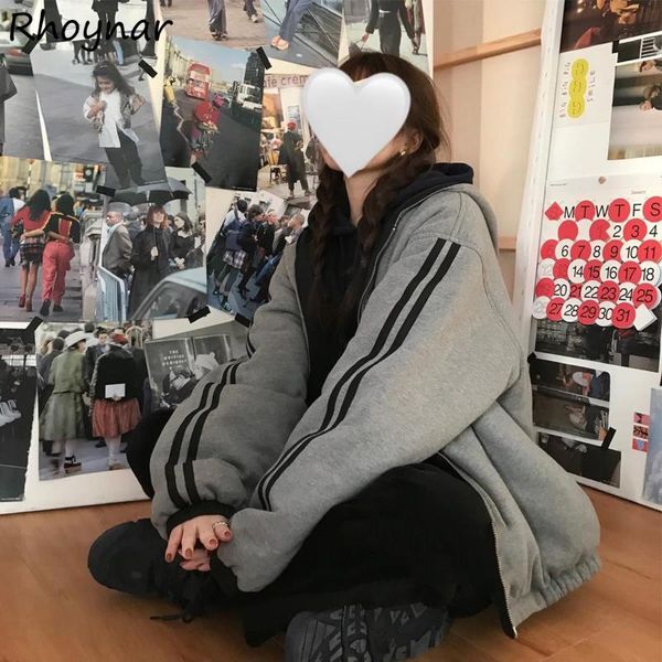 

women's jackets basic women side striped female spring outwear loose streetwear simple all match teen fashion daily clothes college chi, Black;brown