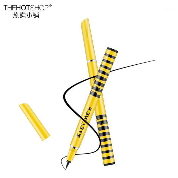 

shop liquid flexible tip eyeliner beginners non-quick-dry cool black smooth long-lasting waterproof and sweatproof not smudg1