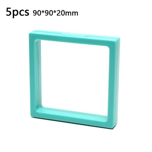 

frames 5x pe film suspension jewelry display box storage rack for ring necklace bracelet earring transparent art container