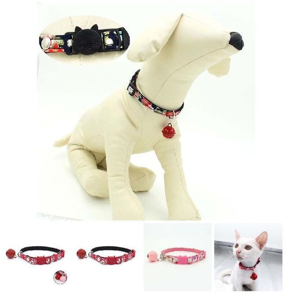 

cat kitten bell collar neck strap soft comfortable safe buckle durable pet supplies slc88 collars & leads