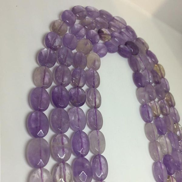 

other 10x14mm ellipse shape natural gem purple amethyst stone beads gemstone jewelry making bracelet necklace diy luck health