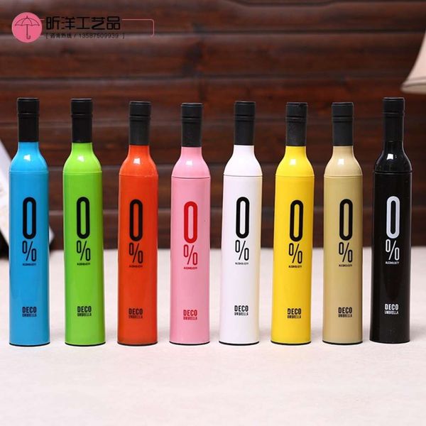 

advertising umbrella folding wine bottle sunny creative rose sun