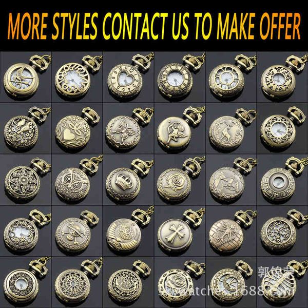 

korean pocket watch 2.5cm necklace women's men's new, Slivery;golden