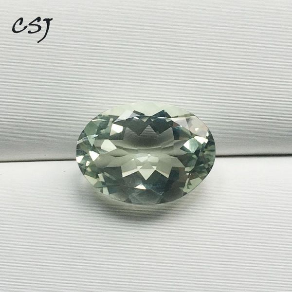 

cluster rings csj oval cut natural green amethyst loose gemstone for diy jewelry 925 silver or gold mounting, Golden;silver