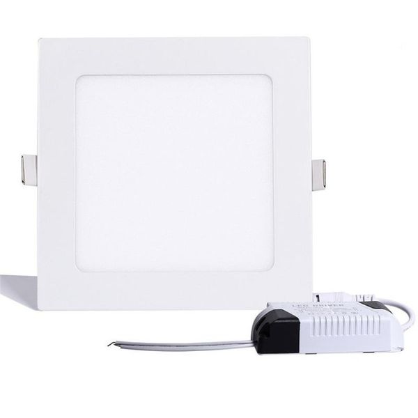 

downlights 1pcs 9w square led panel lights 45 leds ceiling recessed slim ultra thin design light for indoor warm/cool white