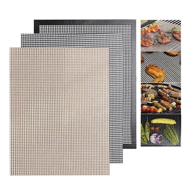 

tools & accessories 1 piece bbq barbecue grill mat replacement mesh wire net non stick grilling outdoor cook