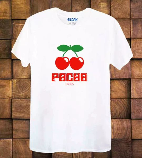 

pacha ibiza deephouse t shirt ladies men's tee top, White;black