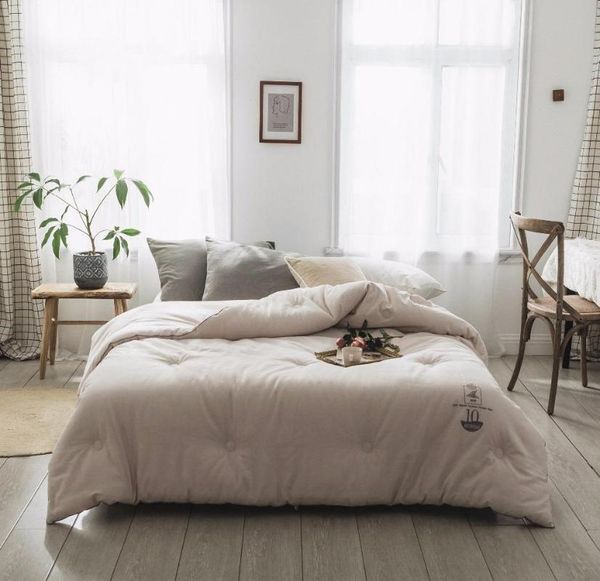 

comforters & sets 150x200cm quilts cotton patchwork duvets soybean fiber warm comforter quilt thicken winter