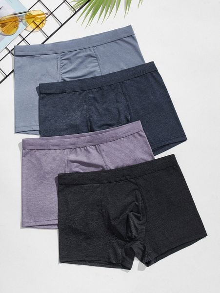 

men 4 pack boxer brief w2rz#, Black;brown