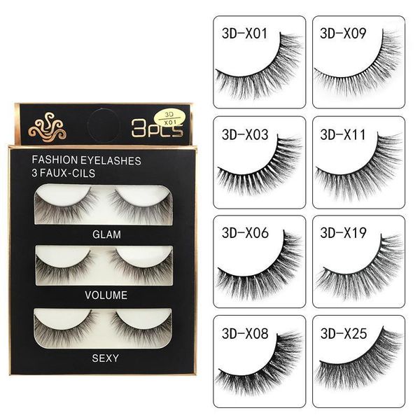 

pairs natural false eyelashes thick make ups 3d mink lashes soft eyelash extension fake long eyelashes1