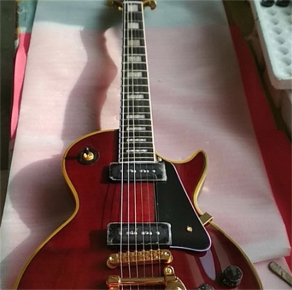 

jacey guitar store p90 wine red custom jazz eectric guitar with guitars guitarra