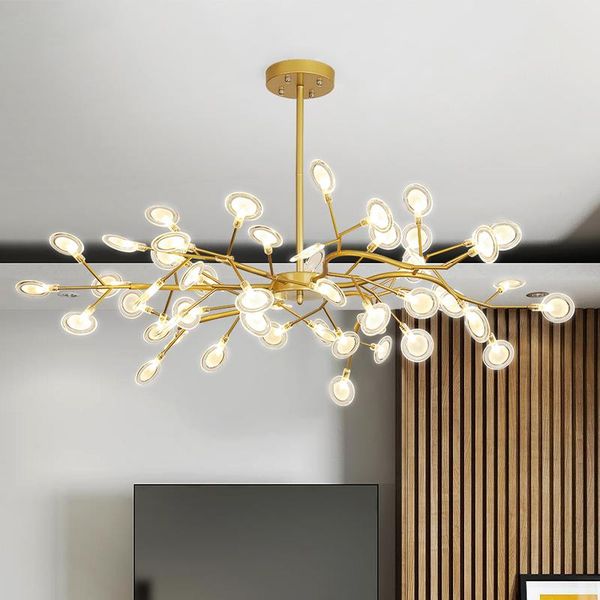 

decoration firefly chandelier lighting modern branch light fixture vintage living roomm/dinning room hanging lamp suspension chandeliers