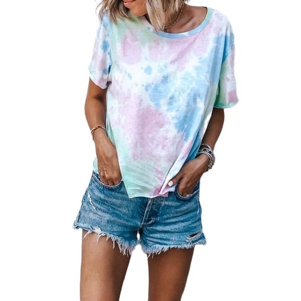 

women's t-shirt summer office women round neck short sleeve 2021 latest fashion elegant tees, White