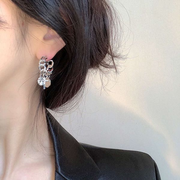 

cross circle new fashion earrings in 2020, Black