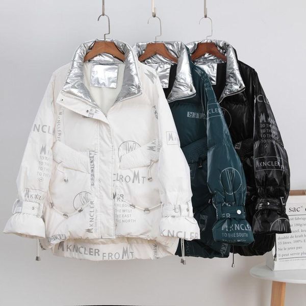 

women's down & parkas 2021 woman duck jackets spring winter female ultralight coat ladies long loose padded puffer overcoat q168, Black