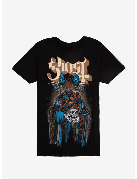 

ghost papa emeritus iv miraculum t-shirt, White;black