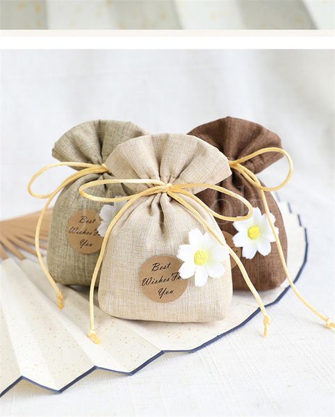 Sacos de sachê cordão doce pacote de chá de ervas pequeno saco de presente lavanda aromaterapia flor bonito quarto desodorante DD610