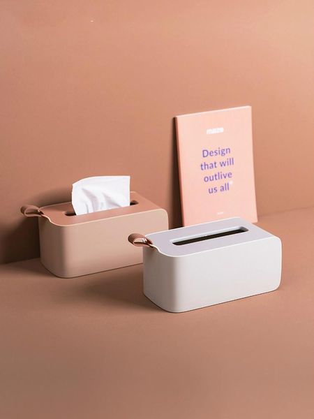

tissue boxes & napkins portable box simple style kitchen holder car matte texture home office paper for napkin