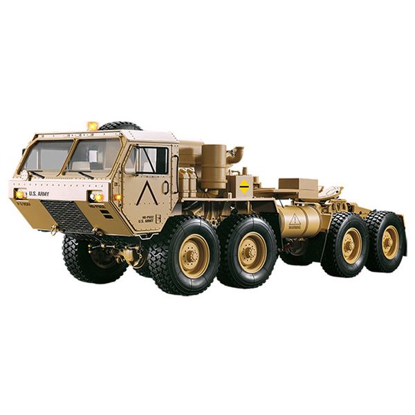 HG P801 1/12 8x8WD для армии США Военно-грузовик RC Автомобильный тракторным трактором внедорожник Восхолительный автомобиль Трейлер гусеничный взрослый детские игрушечные подарки