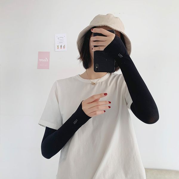 

ice sleeve men's and women's sun protection hand ice silk arm guard uv summer thin gloves driving