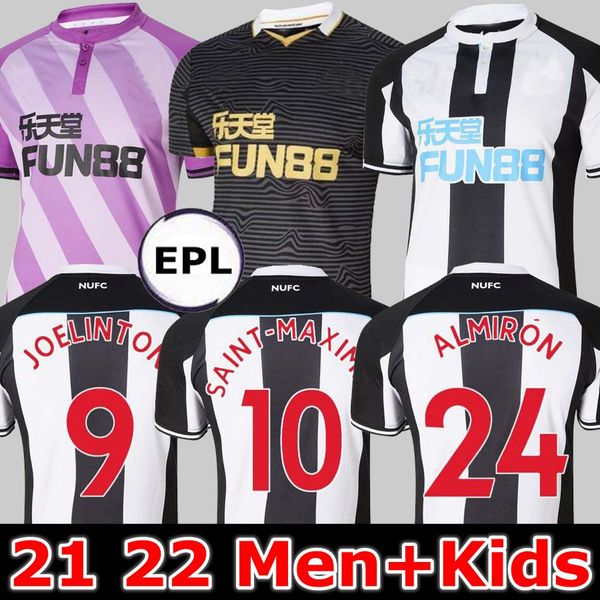 

21 22 newcastle soccer jerseys home united shelvey wilson 2021 2022 camisetas joelinton football shirt almiron ritchie gayle lewis lascelles, Black;yellow