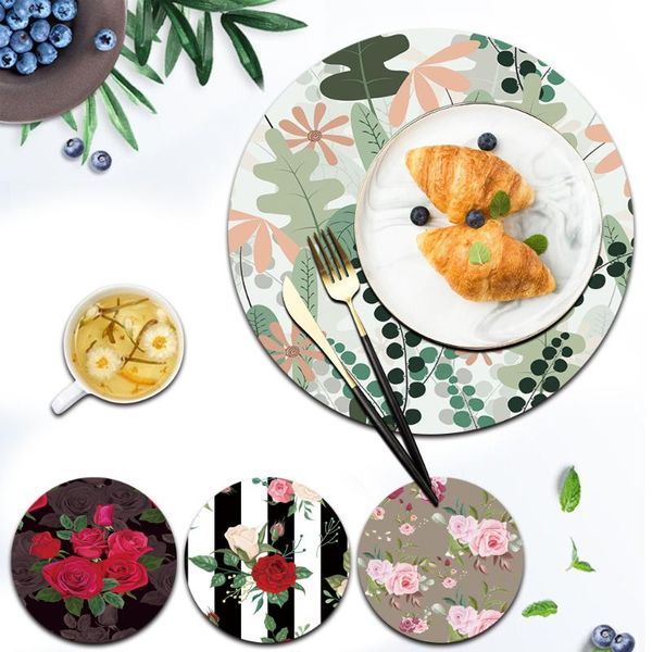 

mats & pads kitchen placemat round shape table mat durable anti-skid accessories