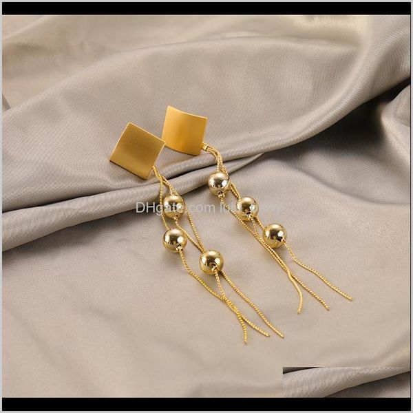 

s846 fashion jewelry s925 silver needle long tassels beads stud cnuw7 chandelier fcdab