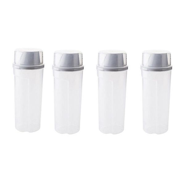 

storage bottles & jars 4pcs clear plastic - food with lids for home 2000ml