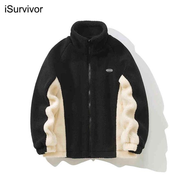 

men's velvet hoodie, large thick korean couple, student wool coat, super warm fashionable street clothes, Black