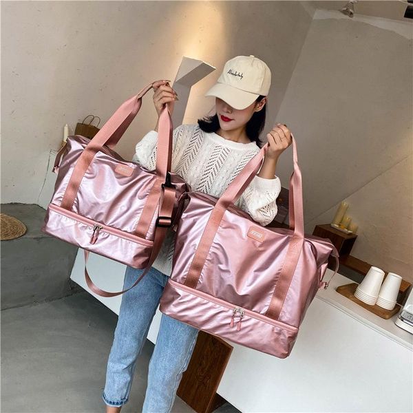 

duffel bags han edition outdoor excursion travel luggage bag portable female package dry wet depart exercise