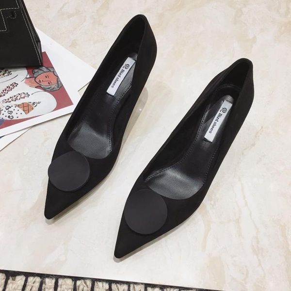

dress shoes women fashion sweet black pu leather slip on high heel ladies casual grey summer stiletto heels pumps g5940