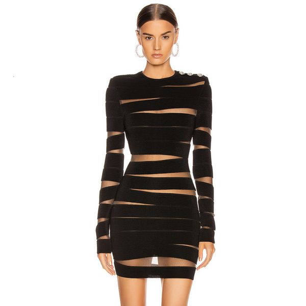 

romper adyce autumn black lace bandage women hollow out club mini celebrity evening runway party dress, Black;white