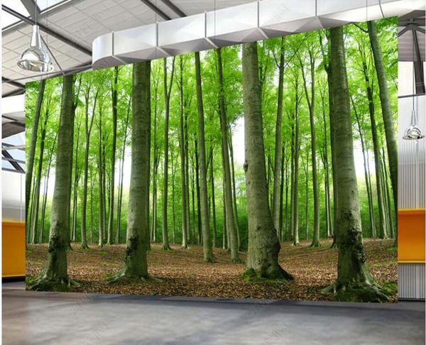 

wallpapers 3d po wallpaper custom mural forest natural woods scenery home decor living room wall murals for walls in rolls