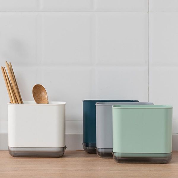 

creative deskchopstick cage drainable double-layer simple multi-function kitchen tableware household storage hooks & rails