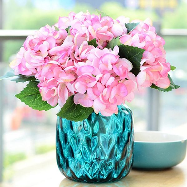 

decorative flowers & wreaths artificial flower single seashell hydrangea home decoration indoor living room dining wedding supplies diy