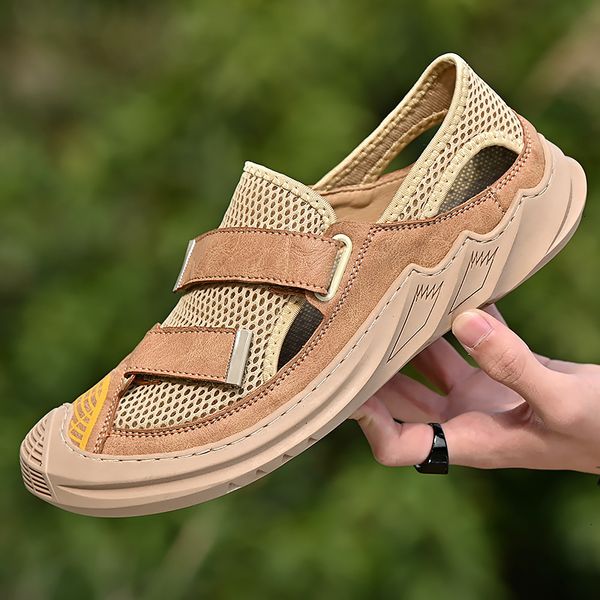 

fiber slippers summer mesh super sandals for men 1jvm, Black