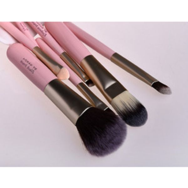 

100sets makeup brushes set with metal box pink cosmetics makeup palette highlighter powder foundation brushes set de pinceles de maquillaje